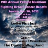 The 19th Annual Female Musicians Fighting Breast Cancer 130pm $10 ($12.70 w/fees)