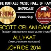 Buffalo Music Hall of Fame Showcase Scott Celani Band, Allkat, & Joyride 2014 8pm $15 ($18.05 w/online fees)
