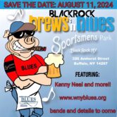 Black Rock Brews & Blues Kenny Neal, Matt Schofield & More 2pm $40 ($45.30w/online fee) Outdoor Show at Sportsmens Park